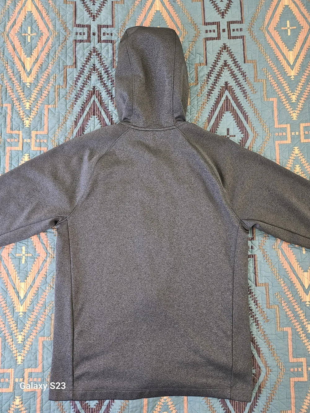 The North Face Men's Heather Charcoal Hooded Zip Jacket